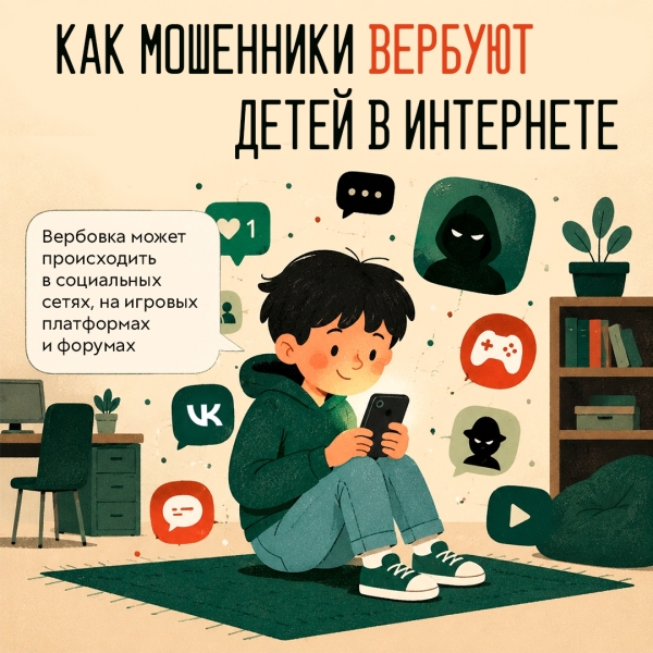 Мошенники вербуют детей: будьте внимательны к поведению..