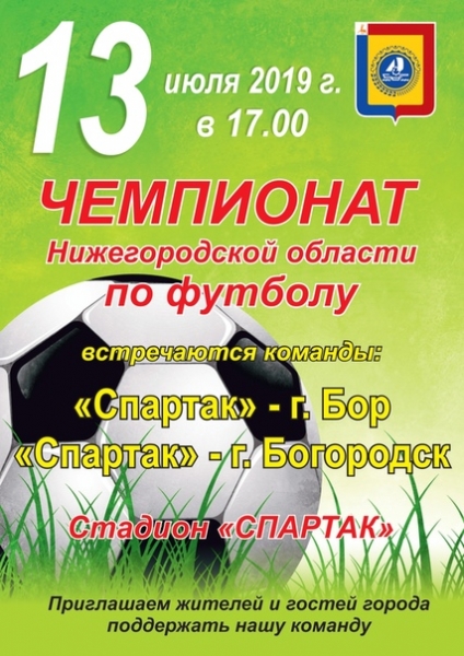 В ВЫСШЕЙ ЛИГЕ ЧЕМПИОНАТЕ НИЖЕГОРОДСКОЙ ОБЛАСТИ ПО ФУТБОЛУ 13 ИЮЛЯ СОСТОЯТСЯ ОЧЕРЕДНЫЕ МАТЧИ