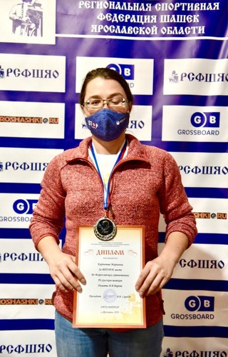 Нижегородка завоевала серебро на всероссийских соревнованиях по русским шашкам!