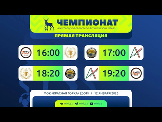 💥 12 ЯНВАРЯ В ЧЕМПИОНАТЕ НИЖЕГОРОДСКОЙ ОБЛАСТИ ПО ФУТЗАЛУ..