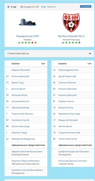 ❤️🖤 ВСЕ ГОТОВО К МАТЧУ ФХНН-2 - ПЕРЕВОЗСКОЕ ХПП

👉 Ищменение..