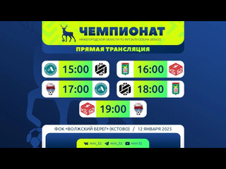 💥 12 ЯНВАРЯ В ЧЕМПИОНАТЕ НИЖЕГОРОДСКОЙ ОБЛАСТИ ПО ФУТЗАЛУ..