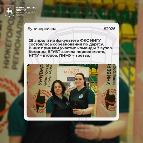 Три месяца студенческого спорта 💪
В Нижегородской области..