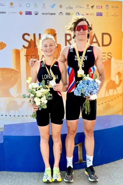 Два призовых результата на Кубке Азии по триатлону! 🏊♂ 🚴♂..
