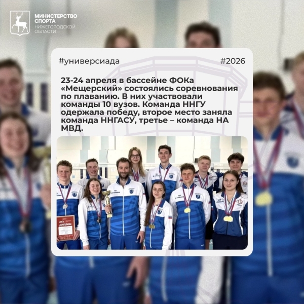 Три месяца студенческого спорта 💪
В Нижегородской области..