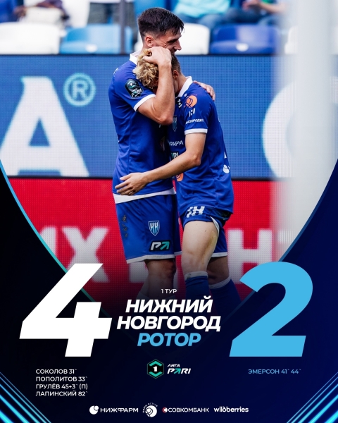 Начинаем сезон с важнейшей победы! Дальше — больше!
Спасибо за..